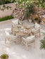 Royalcraft Outdoor Furniture Roma 4 Seater Round Sunray with Terrazzo Insert Dining Set with Roma Dining Chairs House of Isabella UK