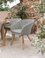 Royalcraft Outdoor Furniture Roma 6 Seater 150cm Round Sunray with Terrazzo Insert Dining Set with 6 Sol Dining Chairs House of Isabella UK