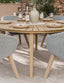 Royalcraft Outdoor Furniture Roma 6 Seater 150cm Round Sunray with Terrazzo Insert Dining Set with 6 Sol Dining Chairs House of Isabella UK