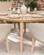 Royalcraft Outdoor Furniture Roma 6 Seater Round Sunray with Terrazzo Insert Dining Set with Eden Dawn Chairs House of Isabella UK