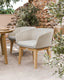 Royalcraft Outdoor Furniture Roma 6 Seater Round Sunray with Terrazzo Insert Dining Set with Eden Dusk Chairs House of Isabella UK