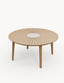 Royalcraft Outdoor Furniture Roma 6 Seater Round Sunray with Terrazzo Insert Dining Set with Roma Rope Stacking Chairs House of Isabella UK