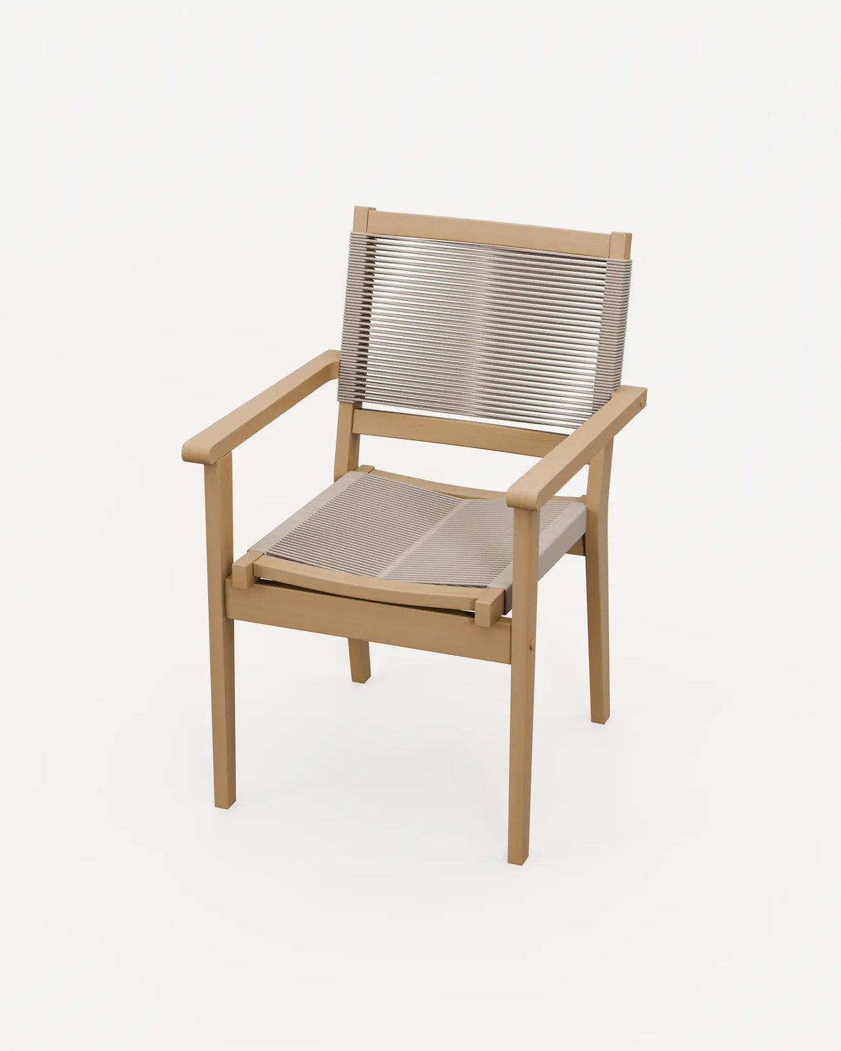 Royalcraft Outdoor Furniture Roma 80cm Round Sunray Bistro Set with Roma Rope Stacking Chairs House of Isabella UK