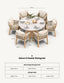 Royalcraft Outdoor Furniture Saturn 6 Seater Round Conical Dining Set with Roma Dining Chairs House of Isabella UK