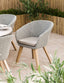 Royalcraft Outdoor Furniture Saturn 6 Seater Round Conical Dining Set with Sol Dining Chairs House of Isabella UK