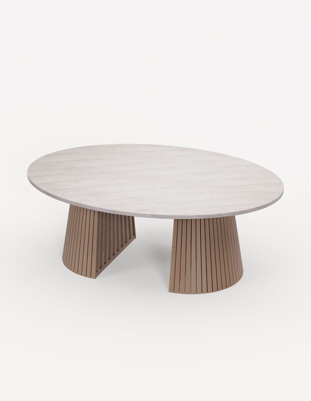 Royalcraft Outdoor Furniture Saturn 8 Seater Ellipse D Conical Dining Set with Sol Dining Chairs House of Isabella UK