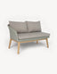 Royalcraft Outdoor Furniture Sol 5 Seater Corner Lounge Set with Square Coffee Table House of Isabella UK