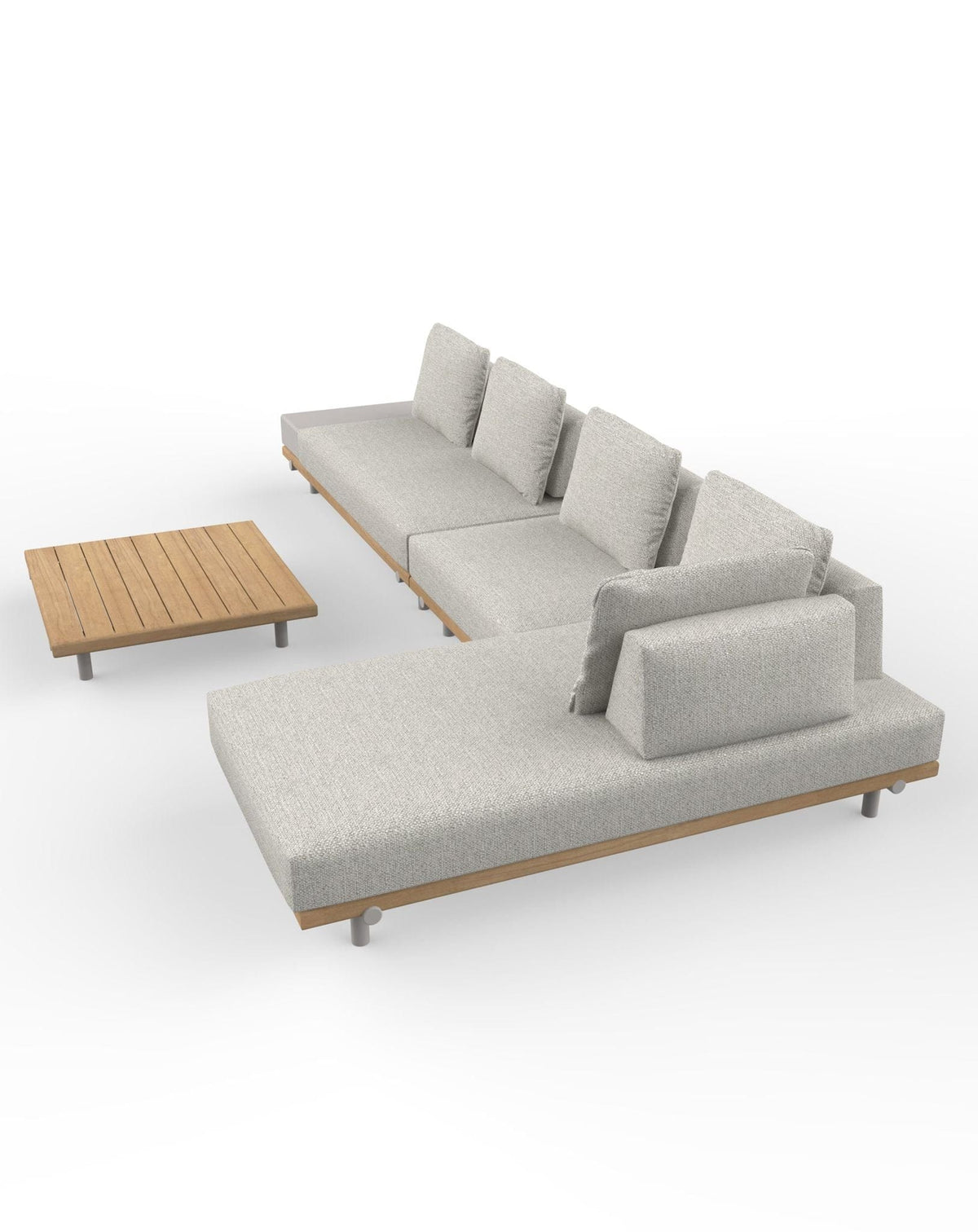 Royalcraft Outdoor Furniture TILT Modular Lounging Sofa Set with Coffee Table House of Isabella UK