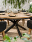 Royalcraft Outdoor Furniture Tuscany 6 Seater Round Dining Set with Eden Night Dining Chairs House of Isabella UK