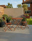 Royalcraft Outdoor Furniture Venice 2 Seater Folding Bistro Set in Cayenne Orange House of Isabella UK