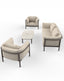 Royalcraft Outdoor Furniture ZOYA 4-Seater Lounging Set with Coffee Table House of Isabella UK