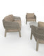 Royalcraft Outdoor Furniture ZURO 5-Seater Lounging Set with Coffee Table House of Isabella UK