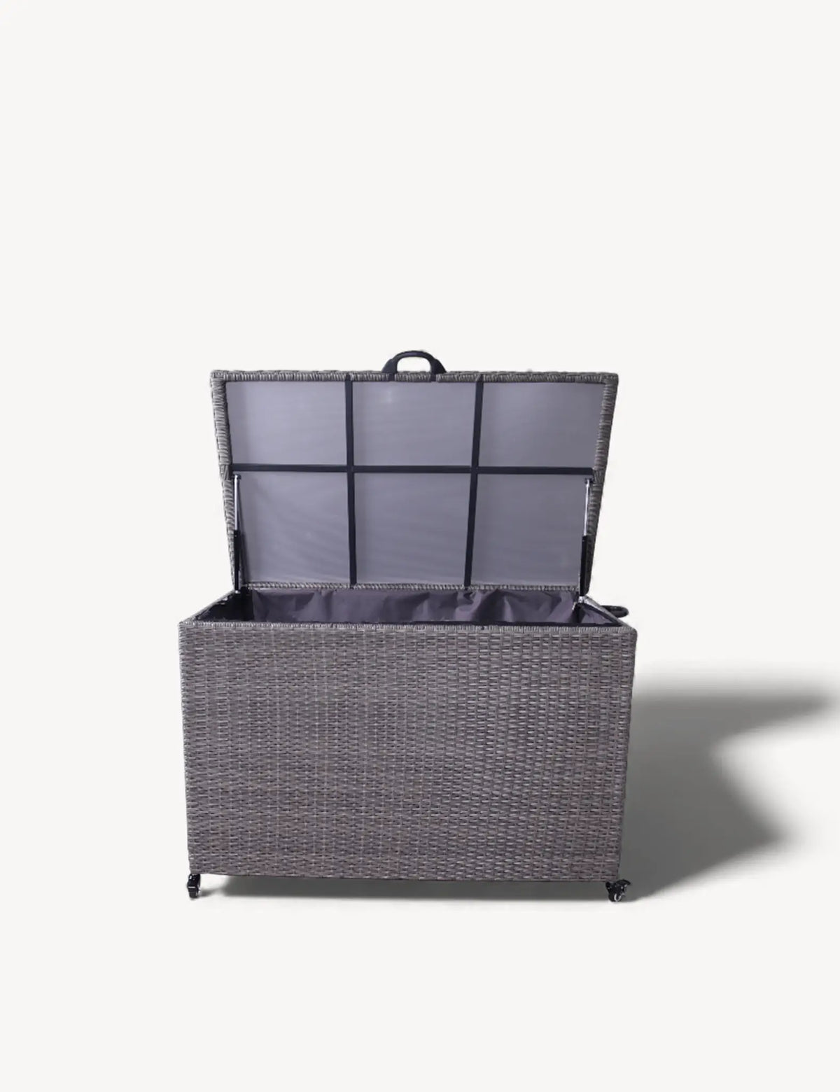 Royalcraft Outdoor Storage Box Charcoal Weave 510L KD Cushion Storage Box House of Isabella UK