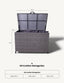 Royalcraft Outdoor Storage Box Charcoal Weave 510L KD Cushion Storage Box House of Isabella UK