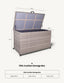 Royalcraft Outdoor Storage Box Natural Weave 510L KD Cushion Storage Box House of Isabella UK