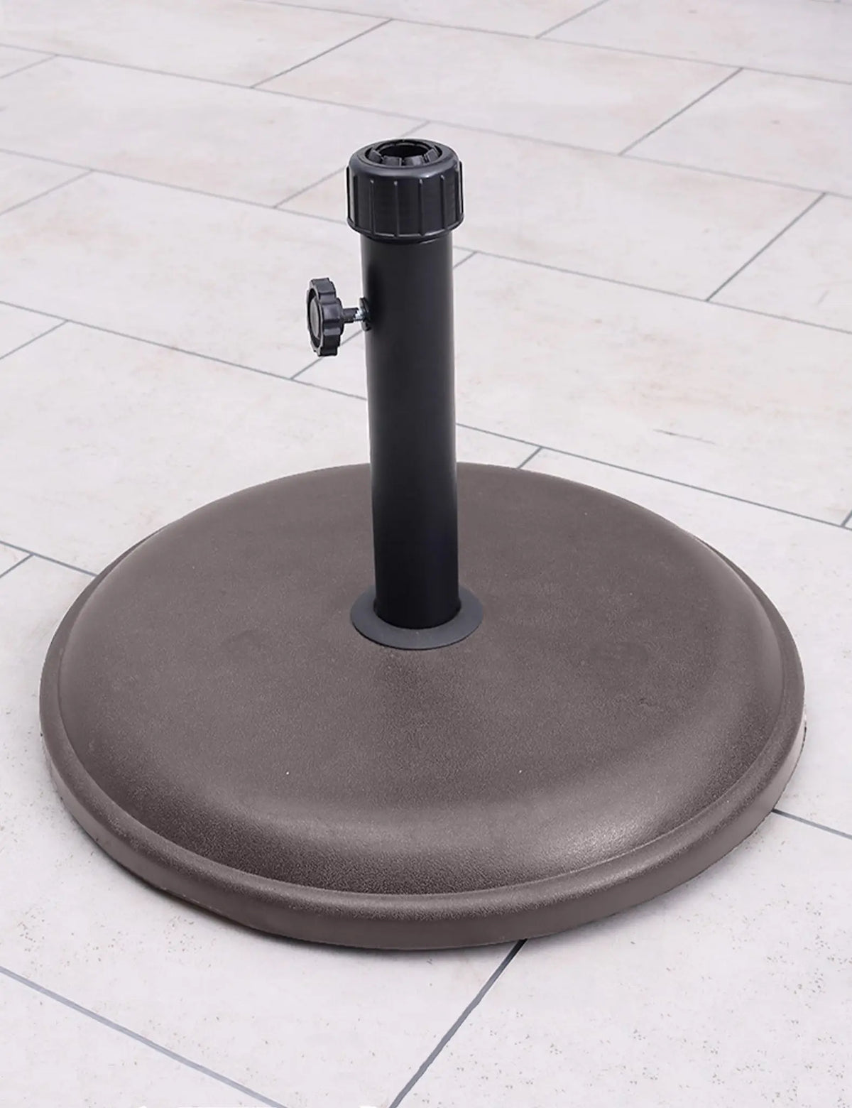 Royalcraft Parasol Bases Polycrete Outdoor Parasol Base 16kg Round - Brown House of Isabella UK