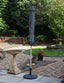 Royalcraft Parasols Crank and Tilt LED Strip Parasol - Grey House of Isabella UK