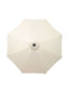Royalcraft Parasols Crank and Tilt LED Strip Parasol - Ivory House of Isabella UK