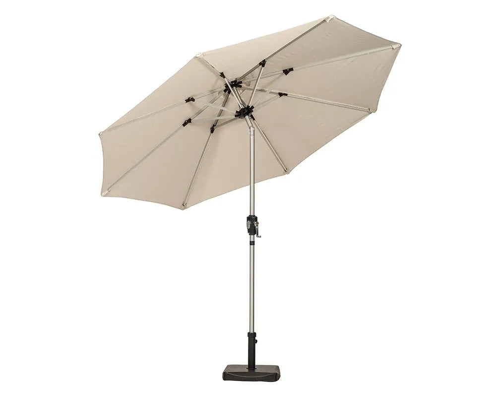 Royalcraft Parasols Crank and Tilt LED Strip Parasol - Ivory House of Isabella UK