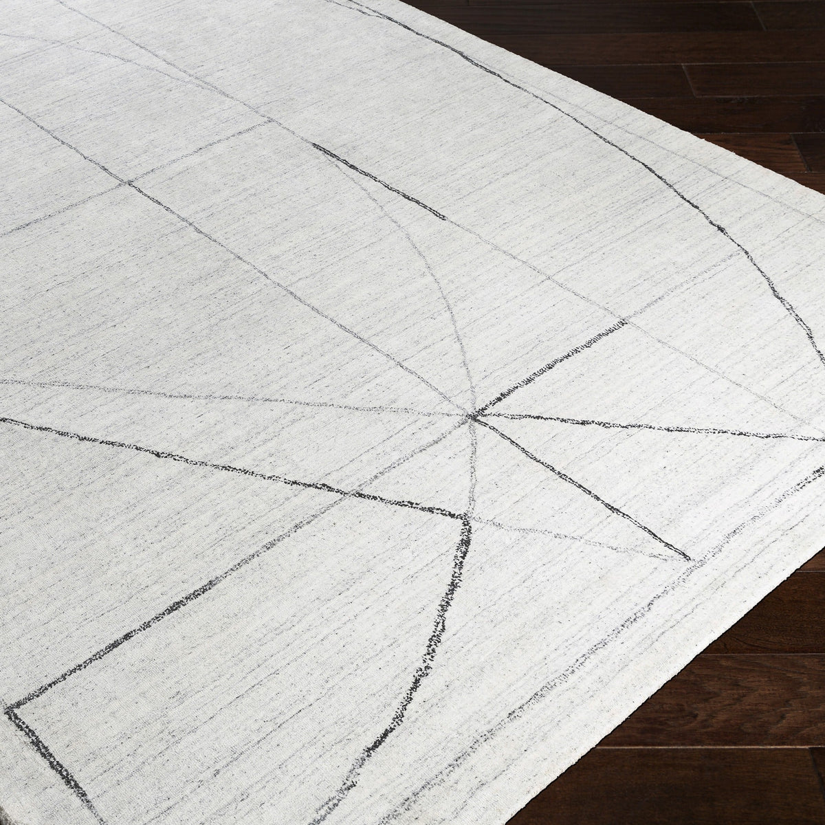 Costilla Modern White 6 X 9 Rug