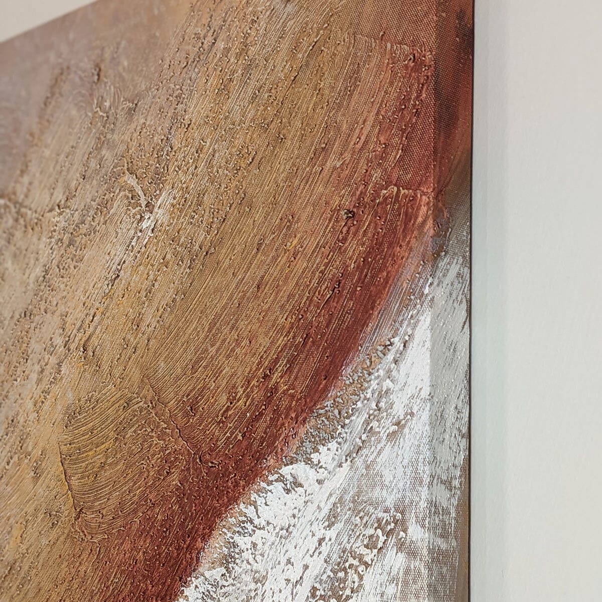 Sanctuary Neutral Textured Abstract Canvas Wall Art