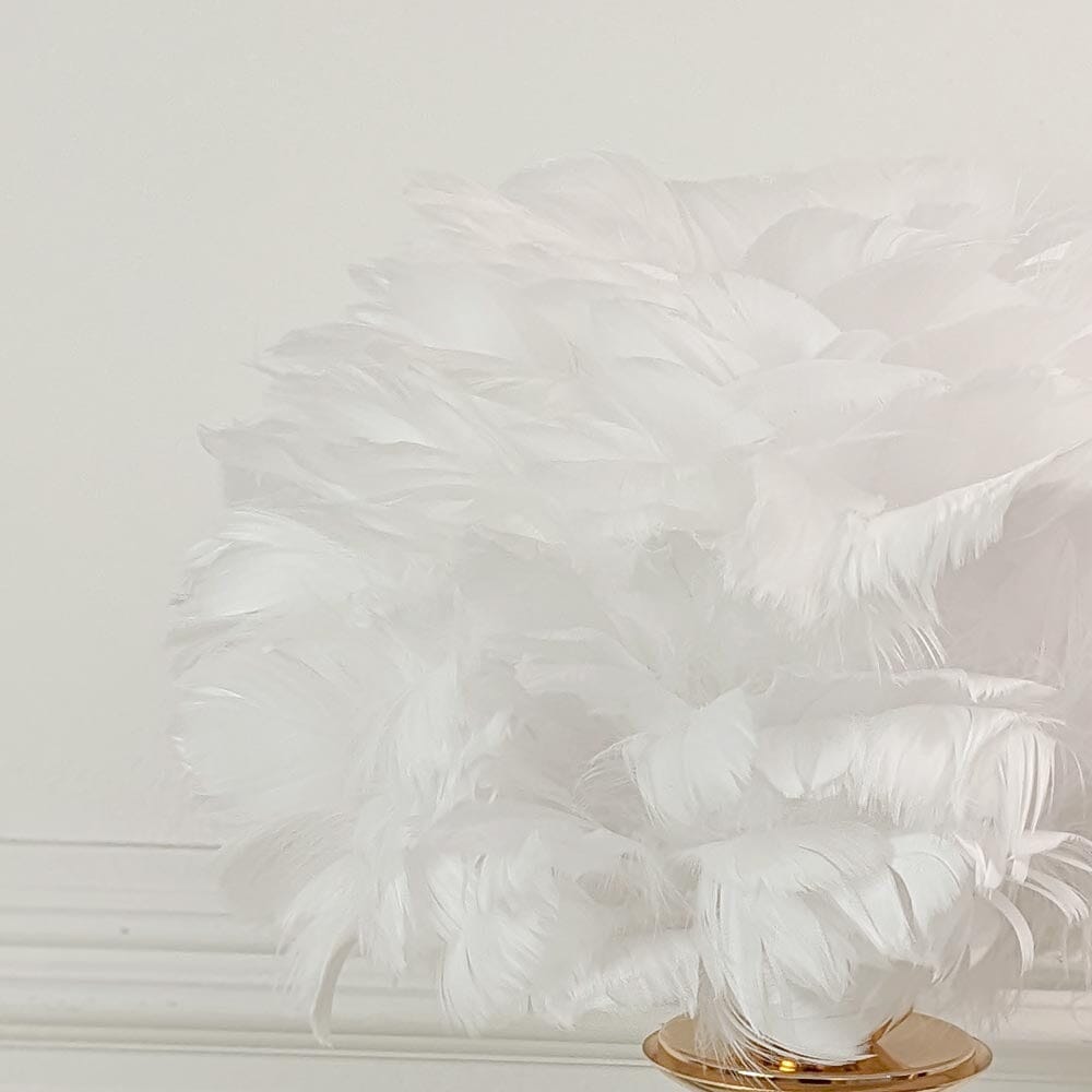 Sara Gold Tripod Feather Table Lamp