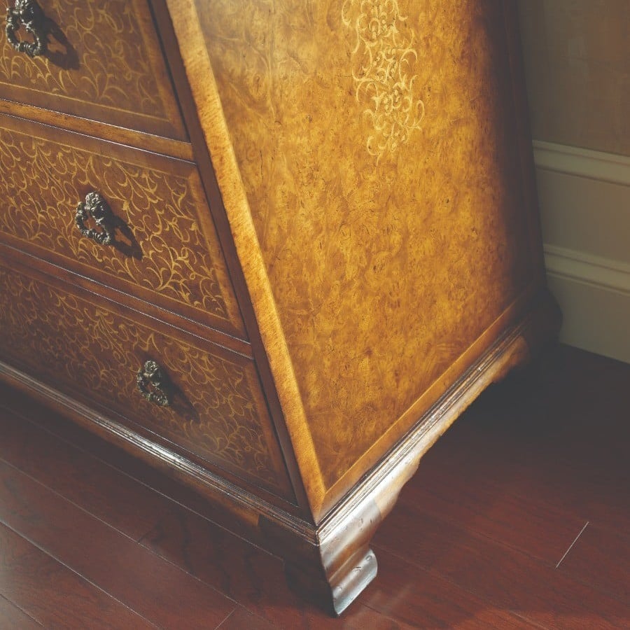 Seaweed Marquetry Chest of Drawers - Large