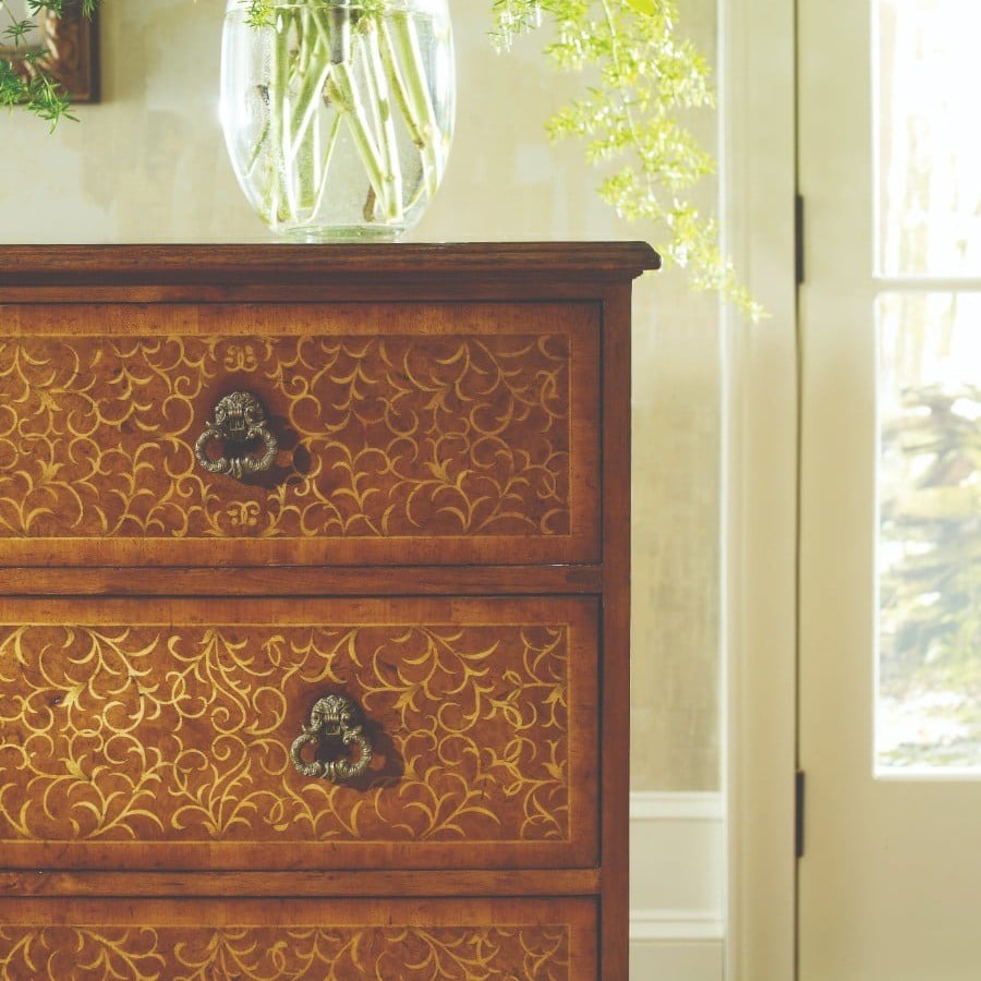 Seaweed Marquetry Chest of Drawers - Large