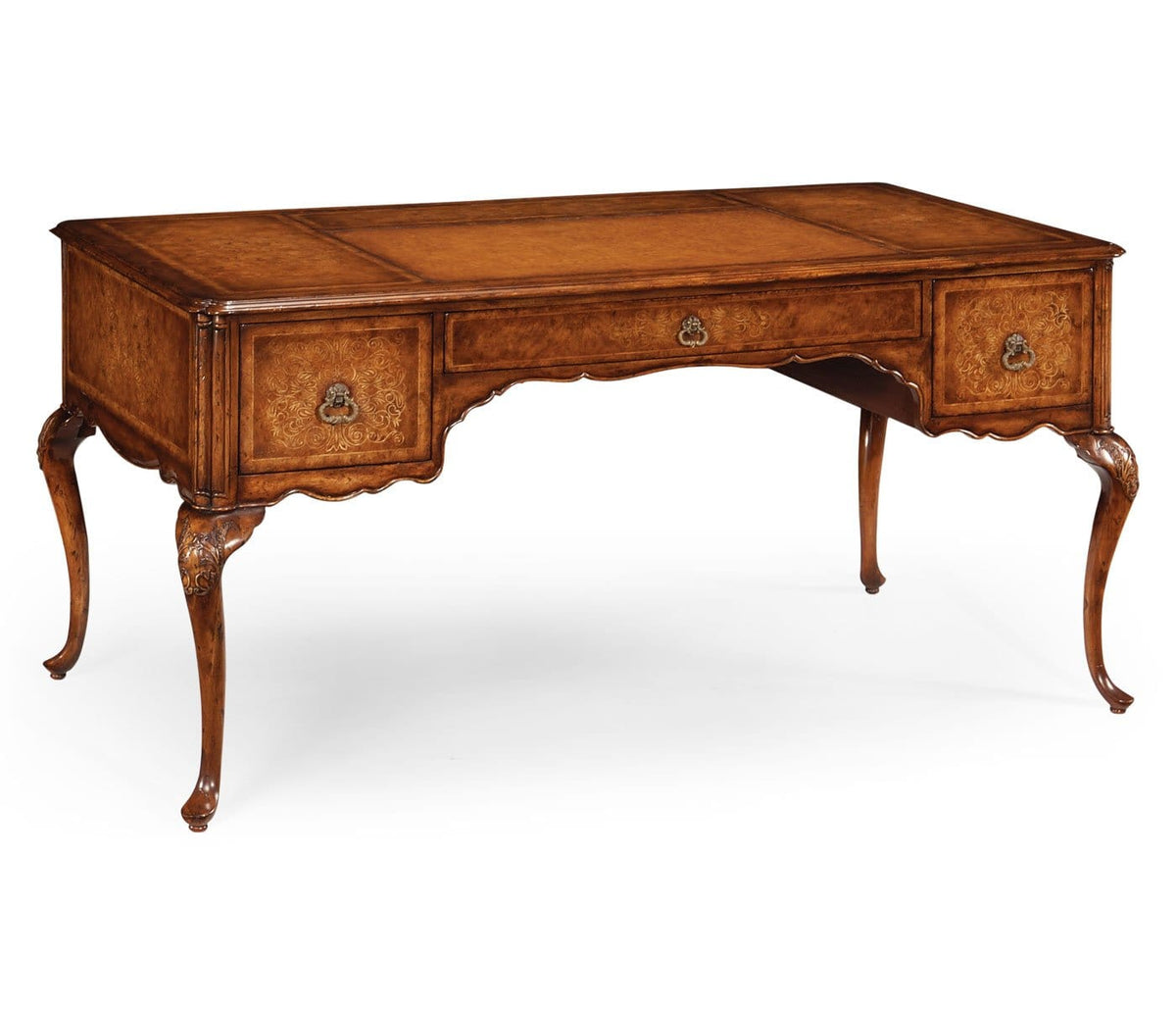 Jonathan Charles Office Seaweed marquetry desk House of Isabella UK
