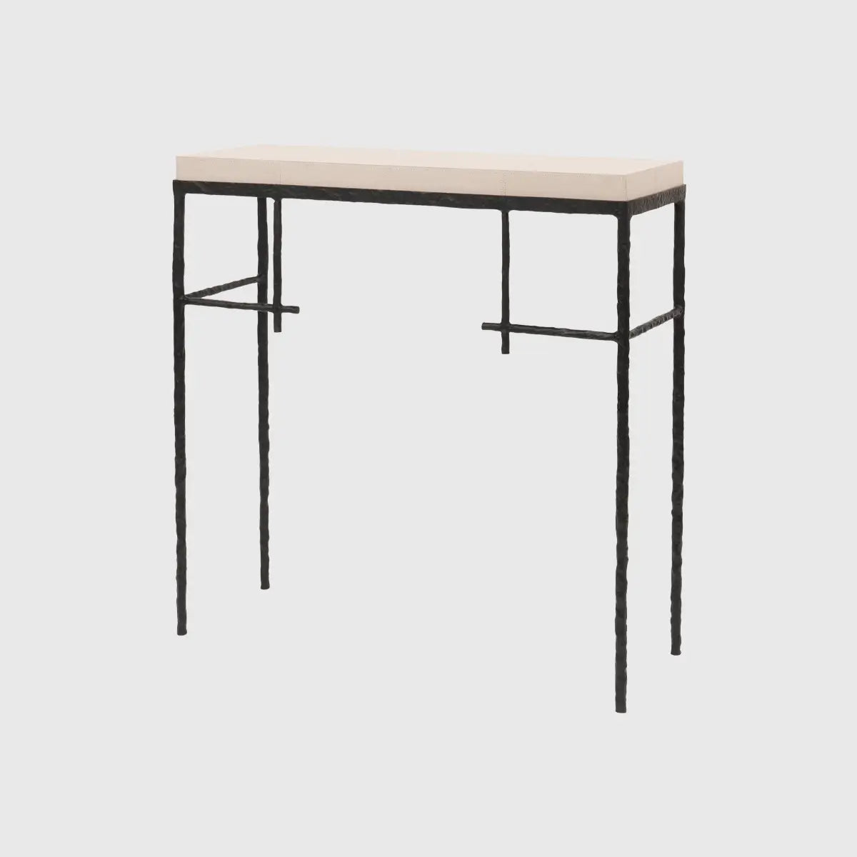 Mineral Console Bronze Nera with Pumice Leather