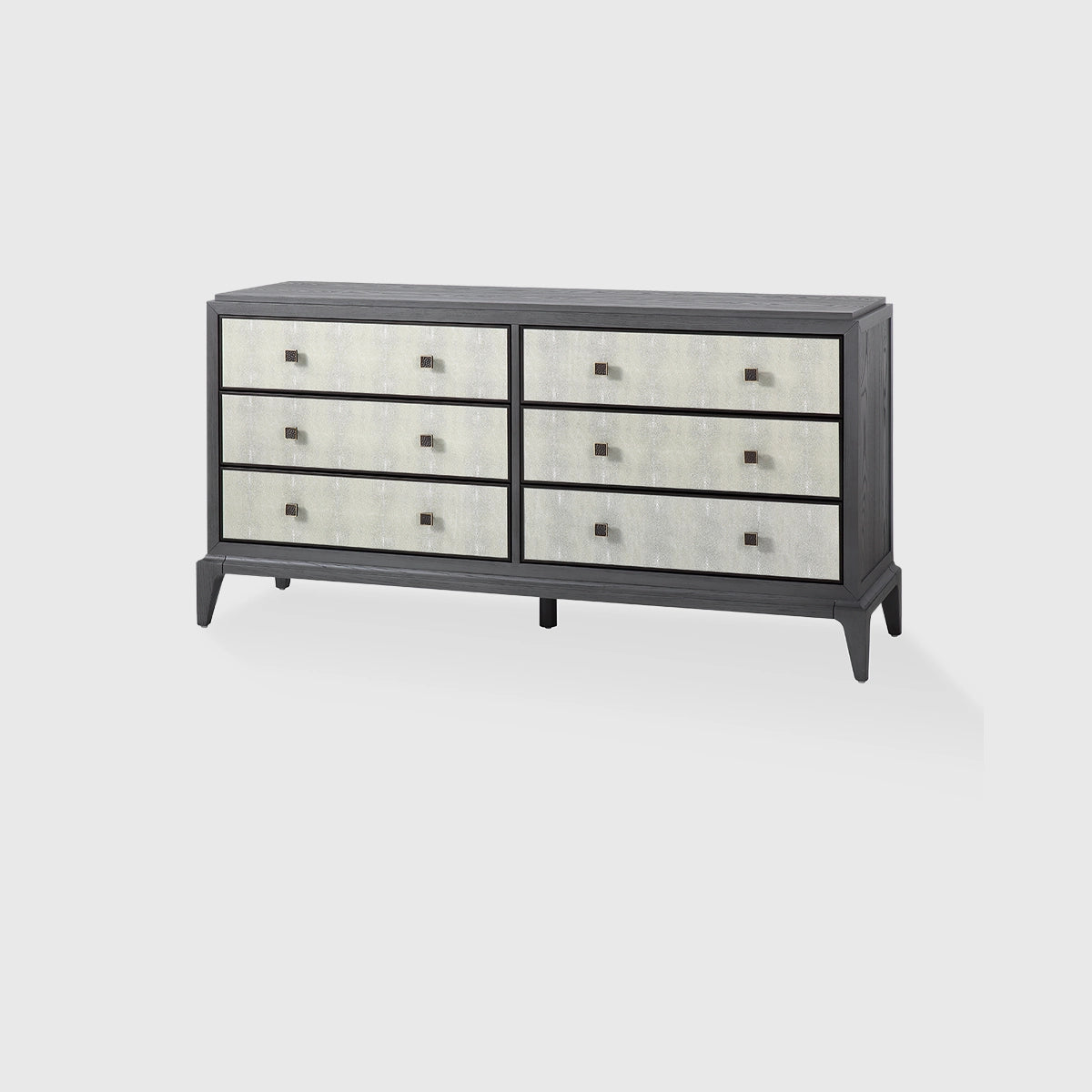 Astoria 6 Drawer Chest Graphite Grey and Shagreen