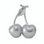 Silver Decorative Cherry Ornament