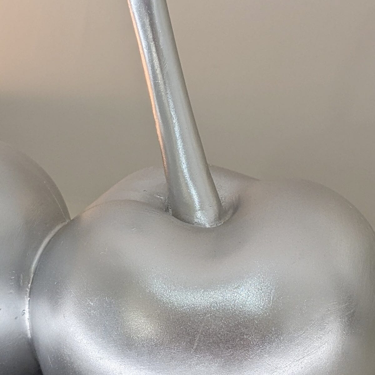 Silver Decorative Cherry Ornament