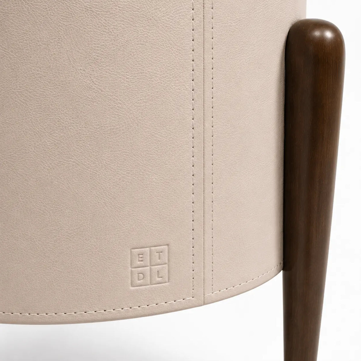 Skylon Pumice Leather Stool