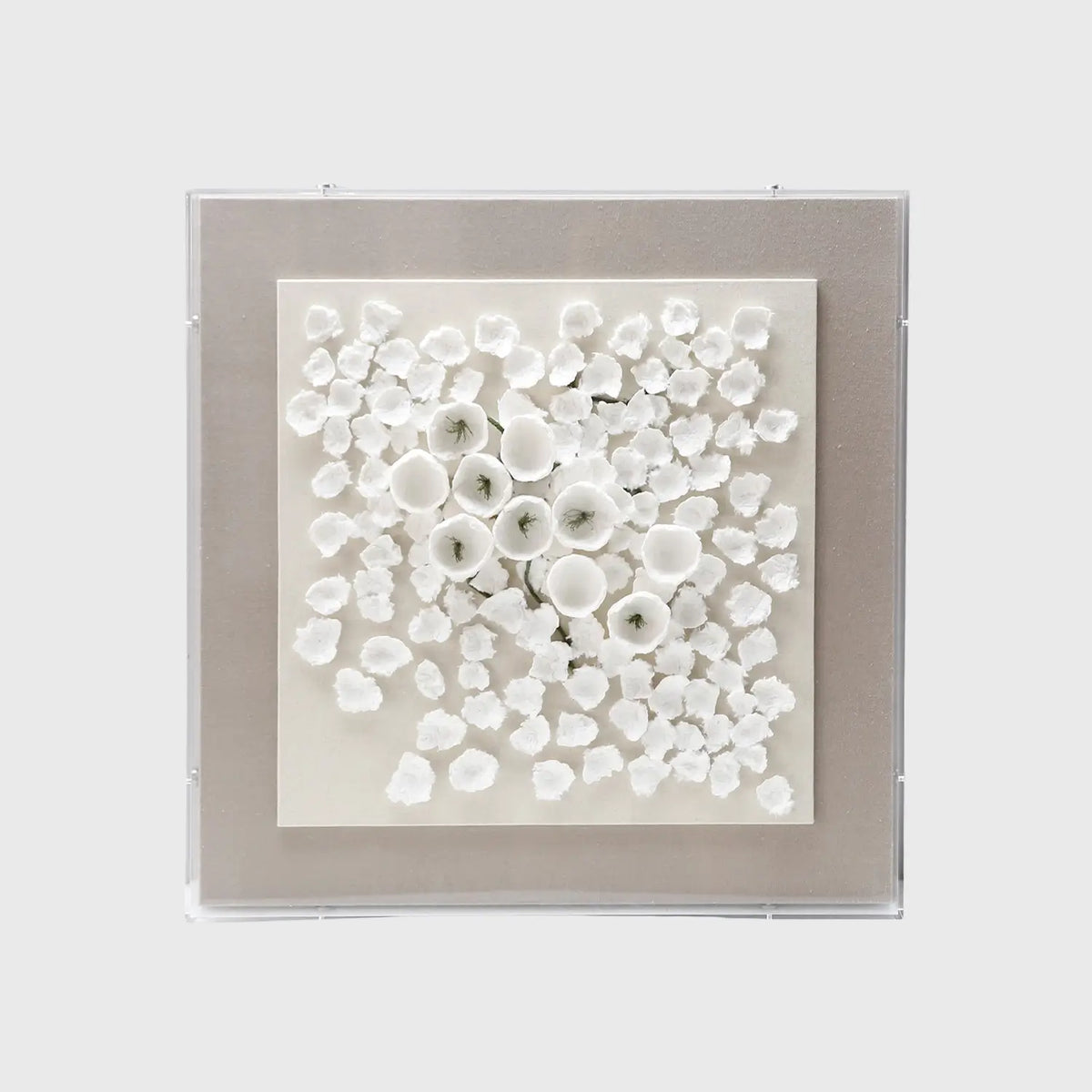 Snowfloral Handmade Dimensional Paper Wall Art