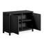 Soho Black Oak Veneer 2 Door Sideboard