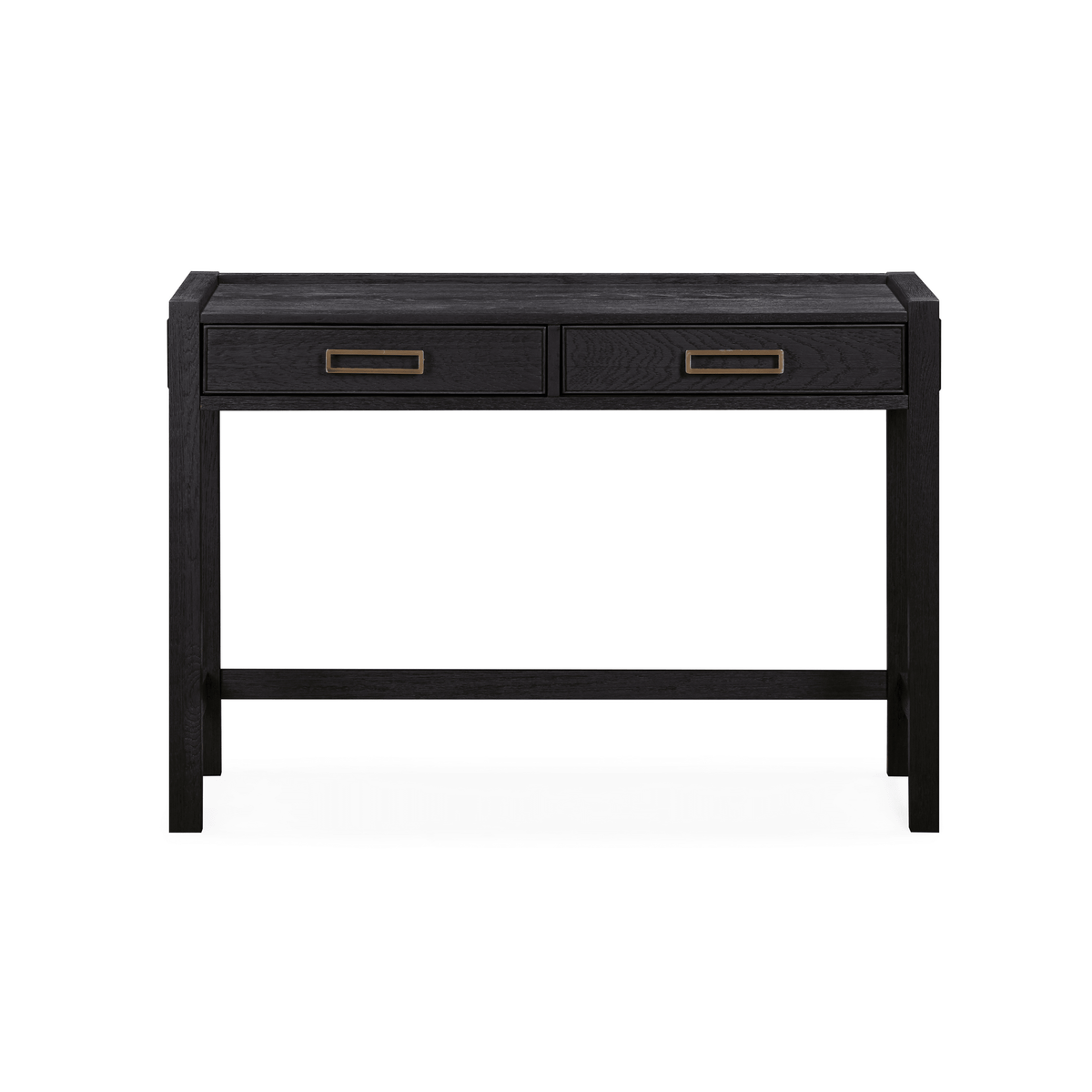Soho Black Oak Veneer 2 Drawer Dressing Table