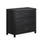 Soho Black Oak Veneer 3 Drawer Chest