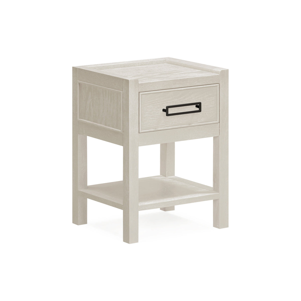 Soho Cream Oak Veneer 1 Drawer Bedside Table