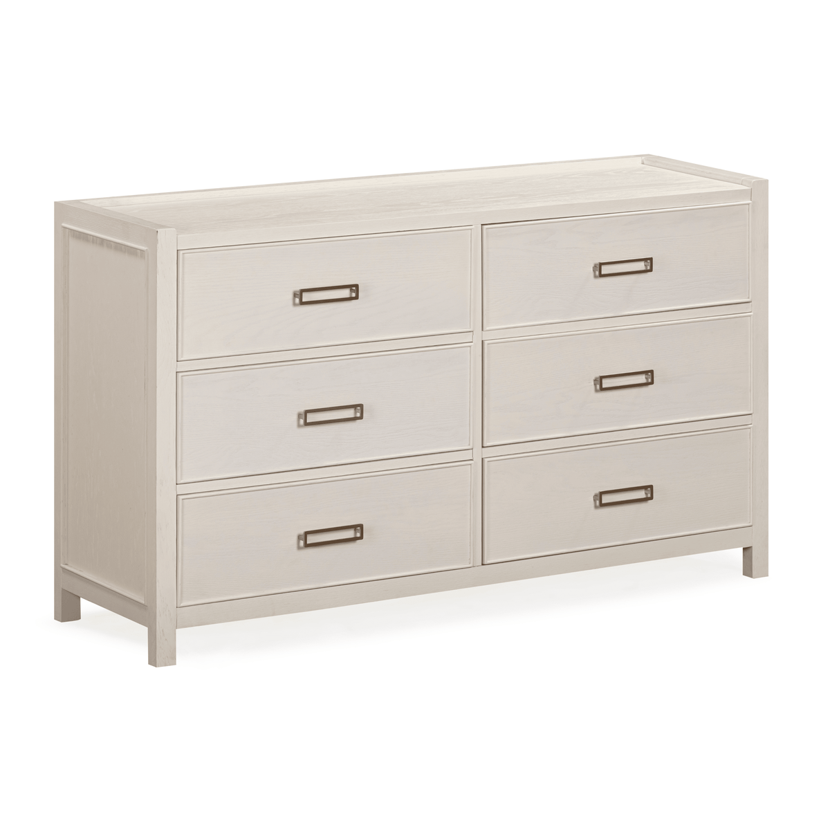 Soho Cream Oak Veneer 6 Drawer Chest