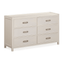 Soho Cream Oak Veneer 6 Drawer Chest