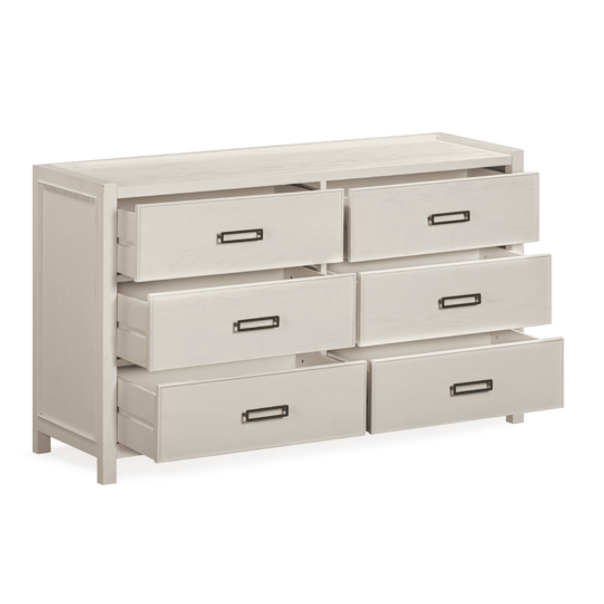 Soho Cream Oak Veneer 6 Drawer Chest