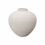 Solis Medium Rounded Stone Ceramic Neutral Vase