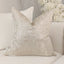 Sorrel Cream & Gold Metallic Abstract Patterned Cushion Cover & Insert
