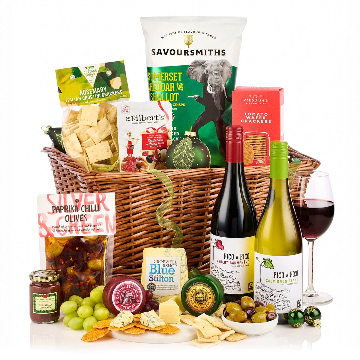 Spicers Of Hythe Gifts & Hampers Festive Sharing Hamper | Luxury Wine & Cheese Hamper | Christmas 2026 House of Isabella UK
