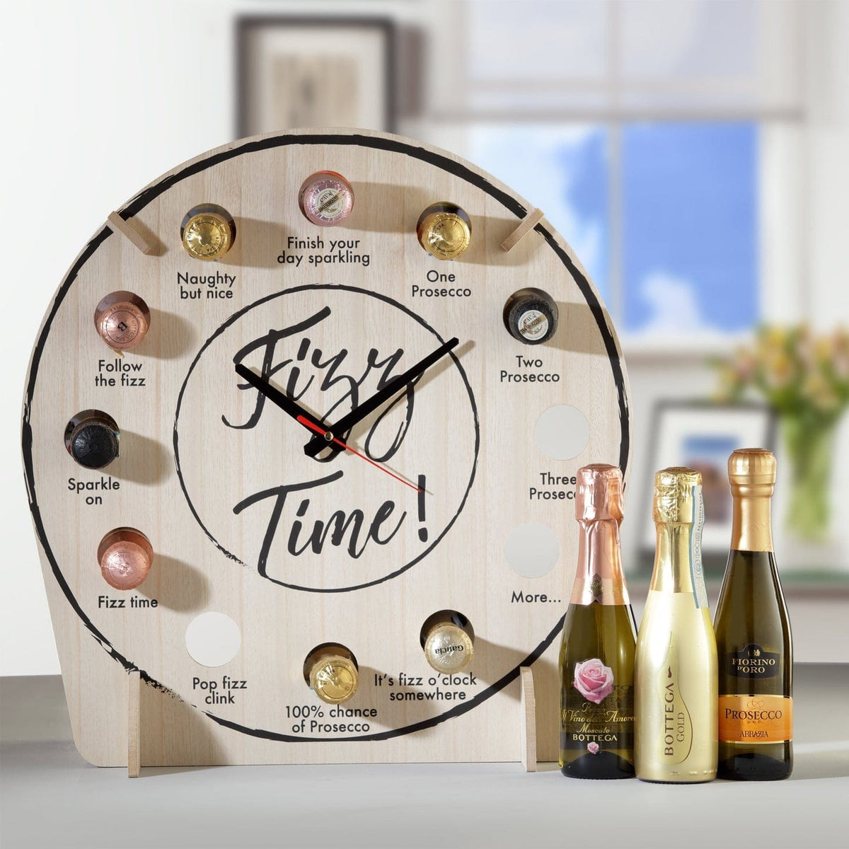 Spicers Of Hythe Gifts & Hampers Fizz Time Clock (Clock Only) House of Isabella UK