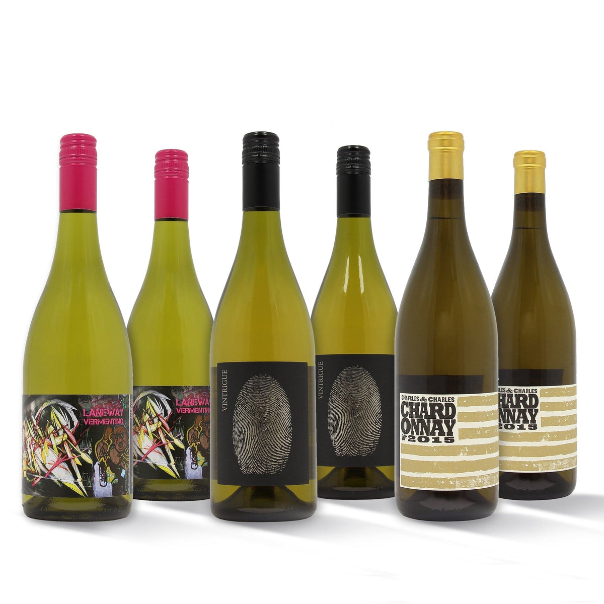 Luxury White Wine Selection - Case of 6.