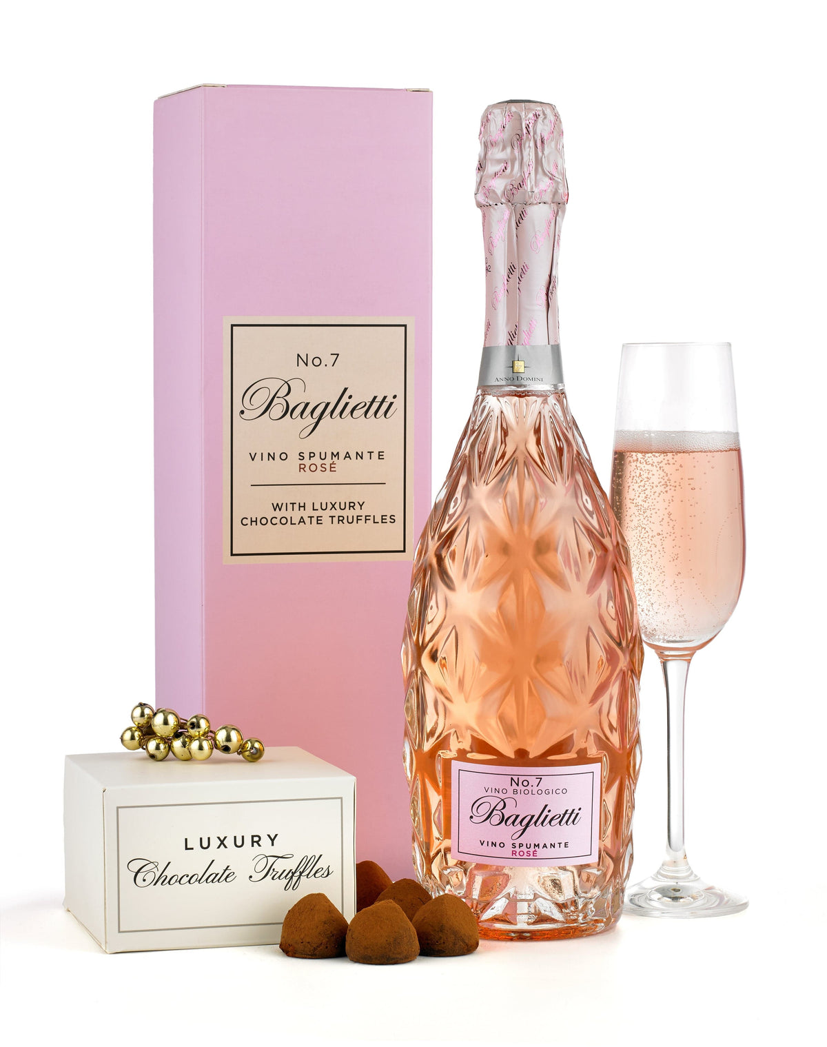 Pink Prosecco & Chocolates.