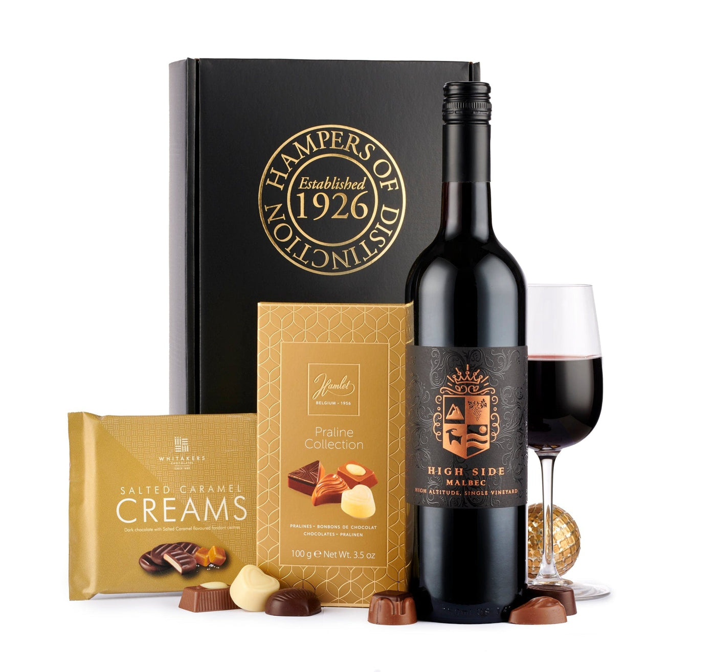 Spicers Of Hythe Gifts & Hampers Red Wine & Chocolates Hamper House of Isabella UK