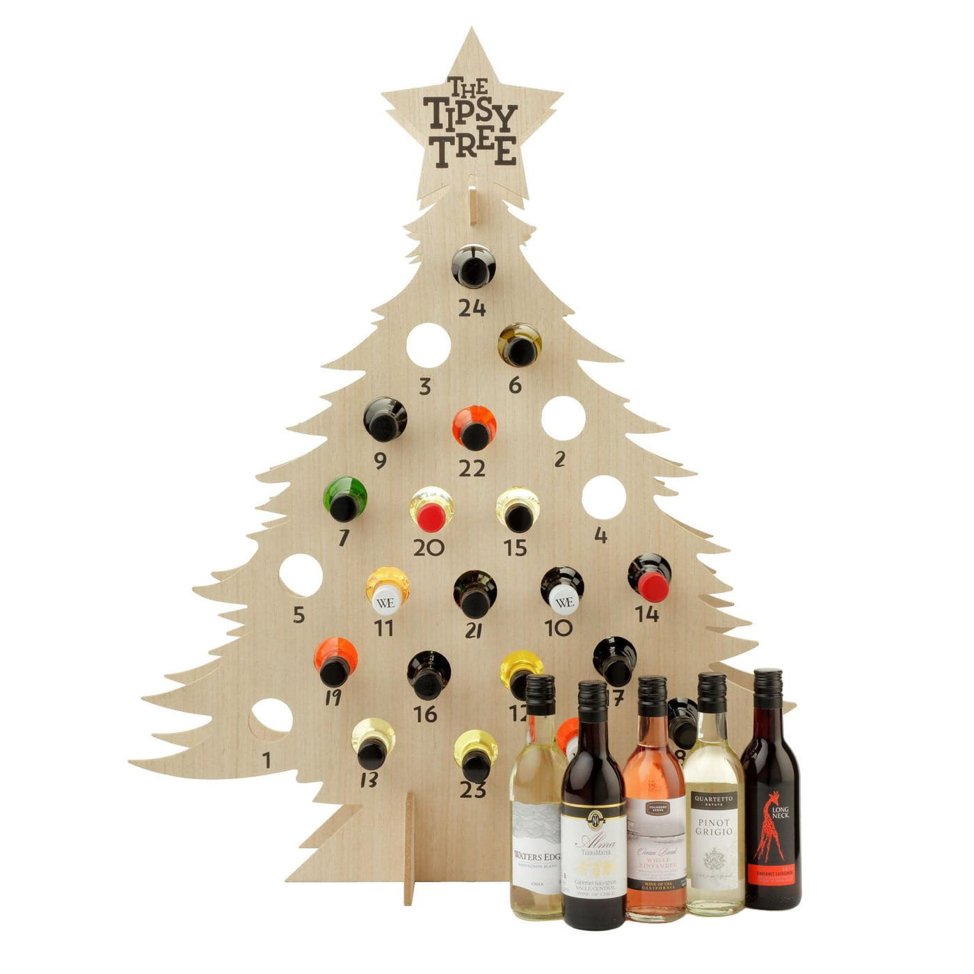 Spicers Of Hythe Gifts & Hampers Tall Tipsy Tree with Wine House of Isabella UK